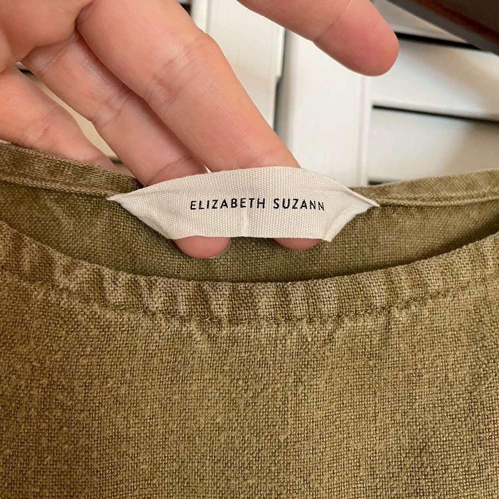 Elizabeth Suzann Georgia dress in Olive - linen
